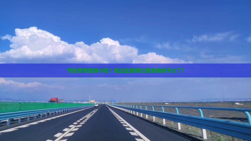 节去贵州旅游小吃？错过这些网红美食真的亏大了！
