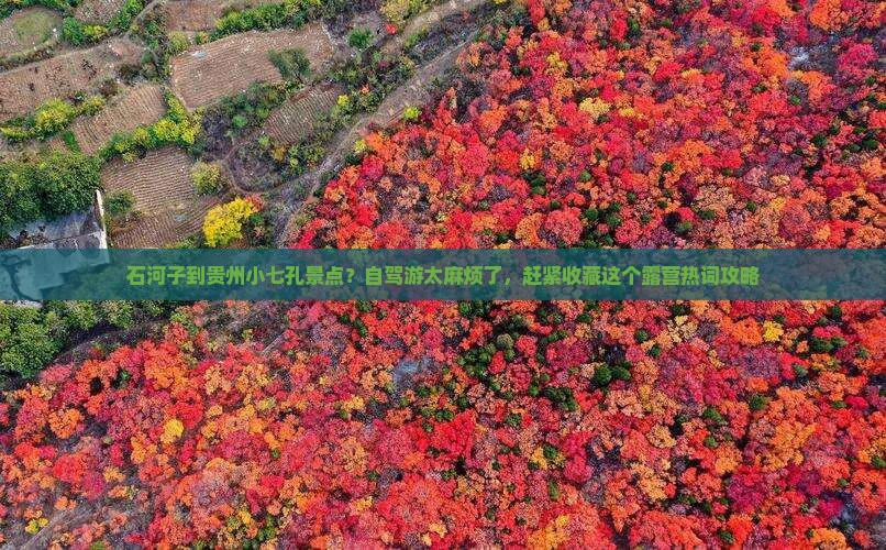 石河子到贵州小七孔景点？自驾游太麻烦了，赶紧收藏这个露营热词攻略