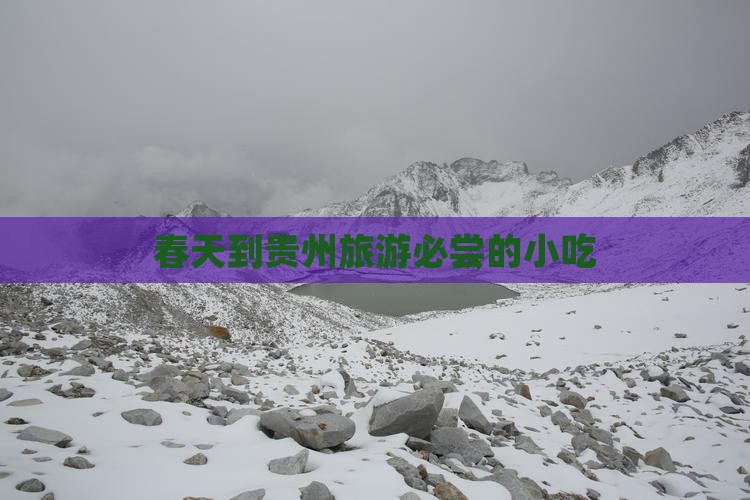 春天到贵州旅游必尝的小吃