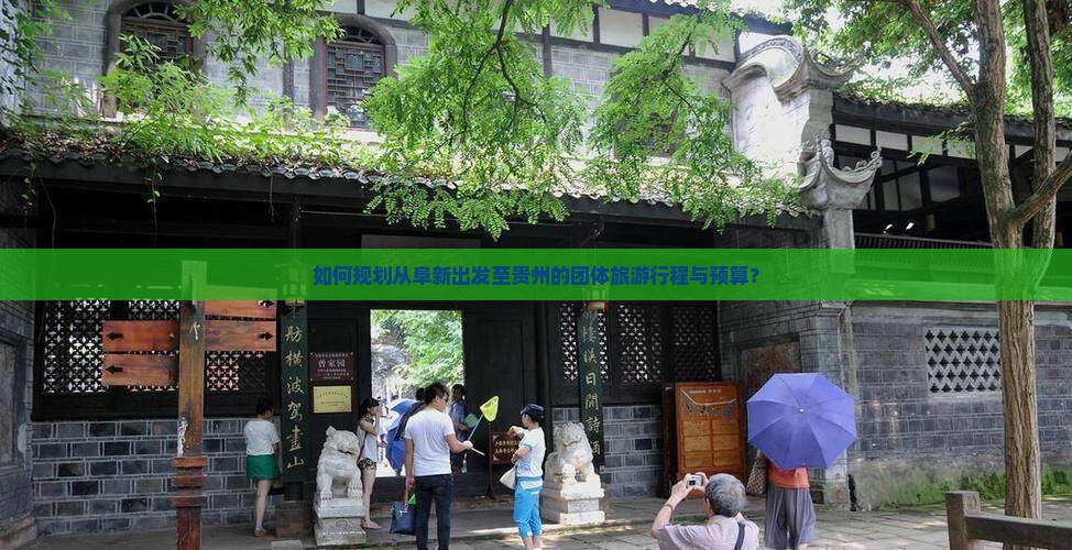如何规划从阜新出发至贵州的团体旅游行程与预算？