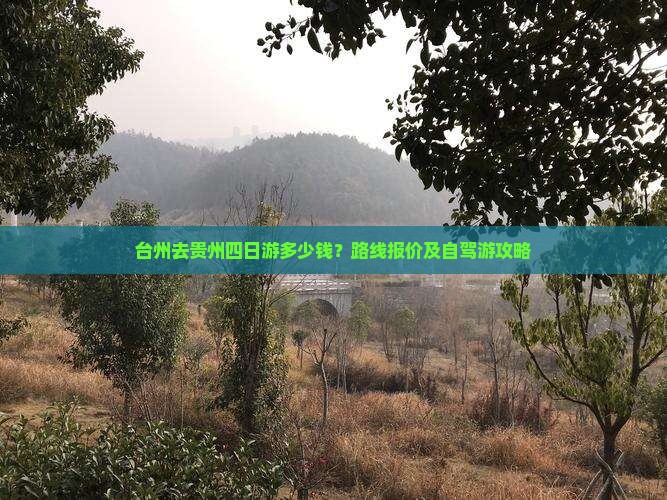 台州去贵州四日游多少钱？路线报价及自驾游攻略