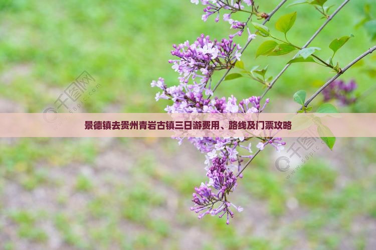 景德镇去贵州青岩古镇三日游费用、路线及门票攻略