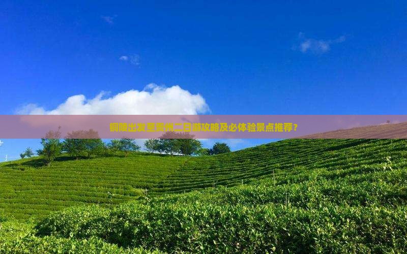 铜陵出发至贵州二日游攻略及必体验景点推荐？