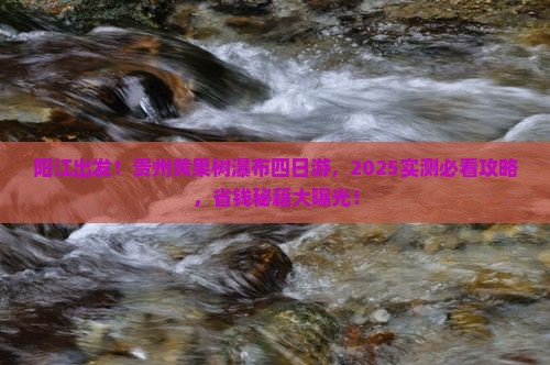 阳江到贵州黄果树瀑布四日游