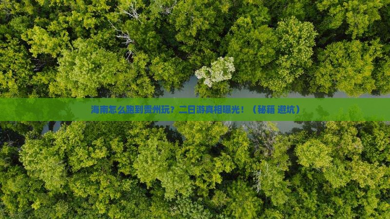 海南省直辖到贵州二日游