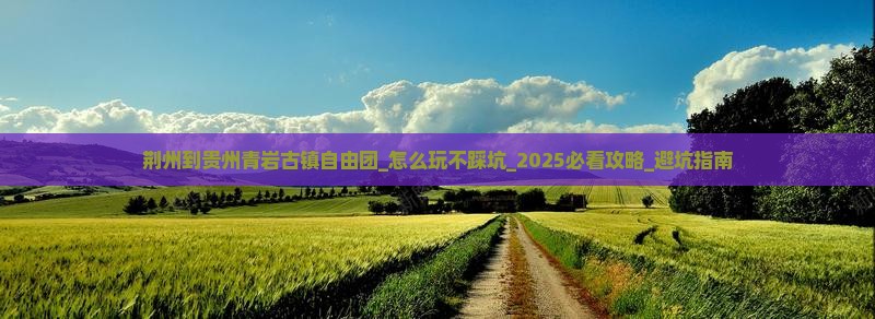 荆州到贵州青岩古镇自由团