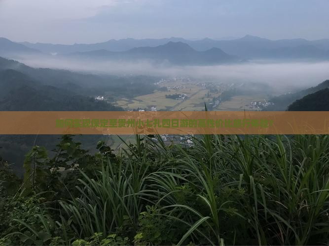 如何实现保定至贵州小七孔四日游的高性价比旅行体验？