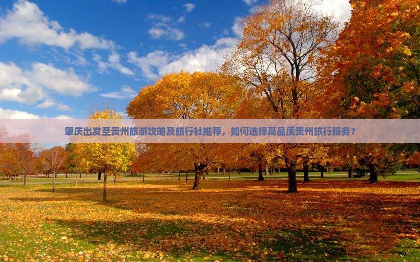 肇庆出发至贵州旅游攻略及旅行社推荐，如何选择高品质贵州旅行服务？