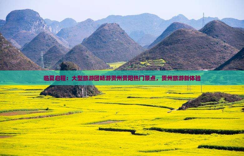 临夏启程：大型旅游团畅游贵州贵阳热门景点，贵州旅游新体验