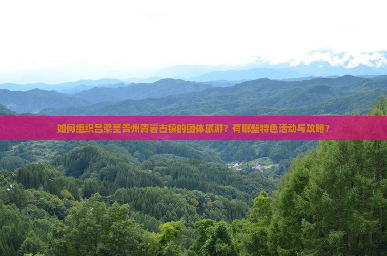 如何组织吕梁至贵州青岩古镇的团体旅游？有哪些特色活动与攻略？