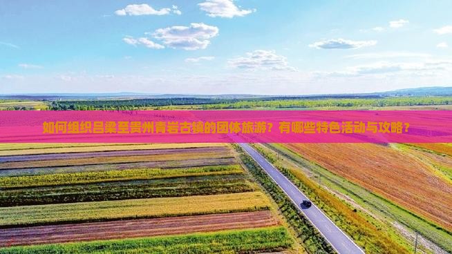 如何组织吕梁至贵州青岩古镇的团体旅游？有哪些特色活动与攻略？