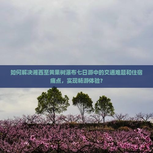 如何解决湘西至黄果树瀑布七日游中的交通难题和住宿痛点，实现畅游体验？