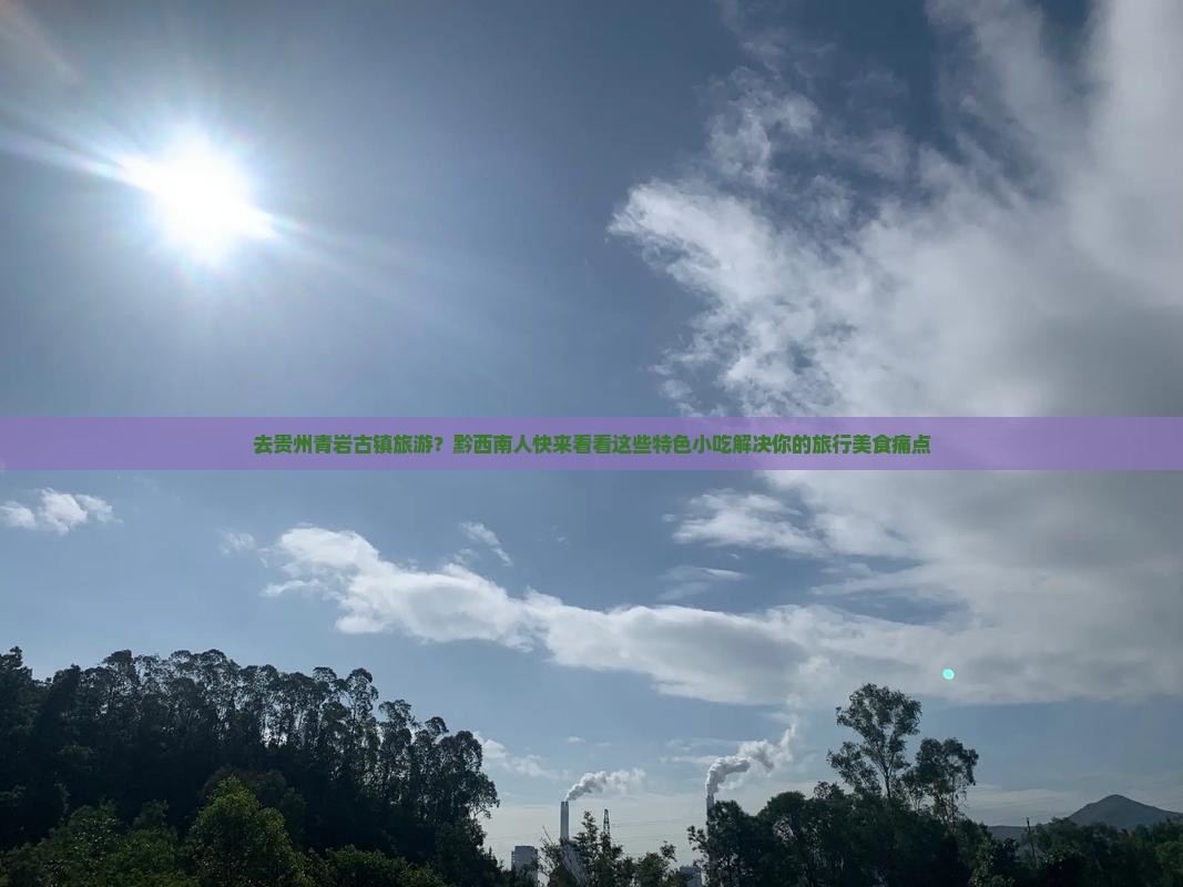去贵州青岩古镇旅游？黔西南人快来看看这些特色小吃解决你的旅行美食痛点