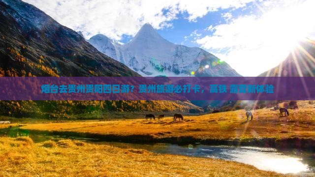 烟台去贵州贵阳四日游？贵州旅游必打卡，高铁+露营新体验
