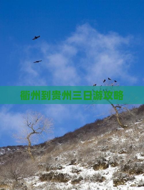 衢州到贵州三日游攻略