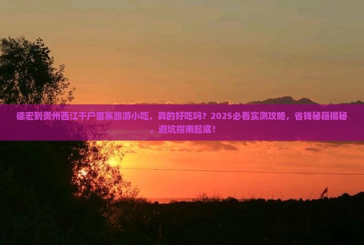 德宏到贵州西江千户苗寨旅游小吃