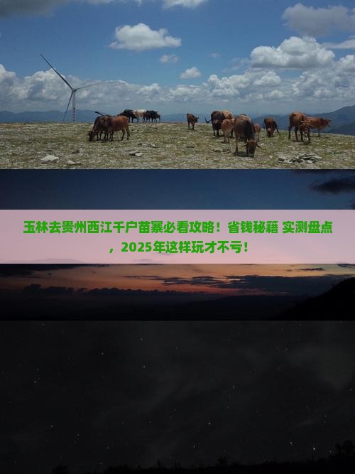 玉林去贵州西江千户苗寨必去地
