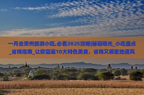 一月去贵州旅游小吃