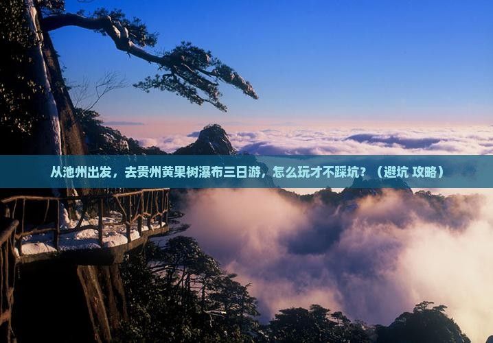 池州去贵州黄果树瀑布三日游