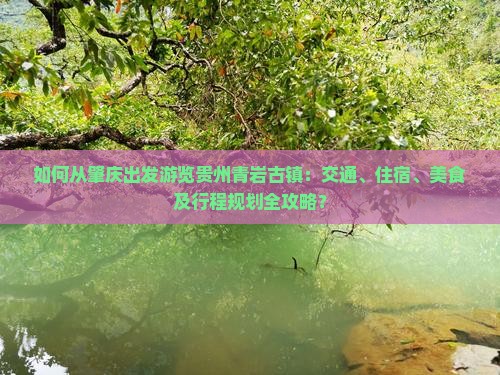 如何从肇庆出发游览贵州青岩古镇：交通、住宿、美食及行程规划全攻略？