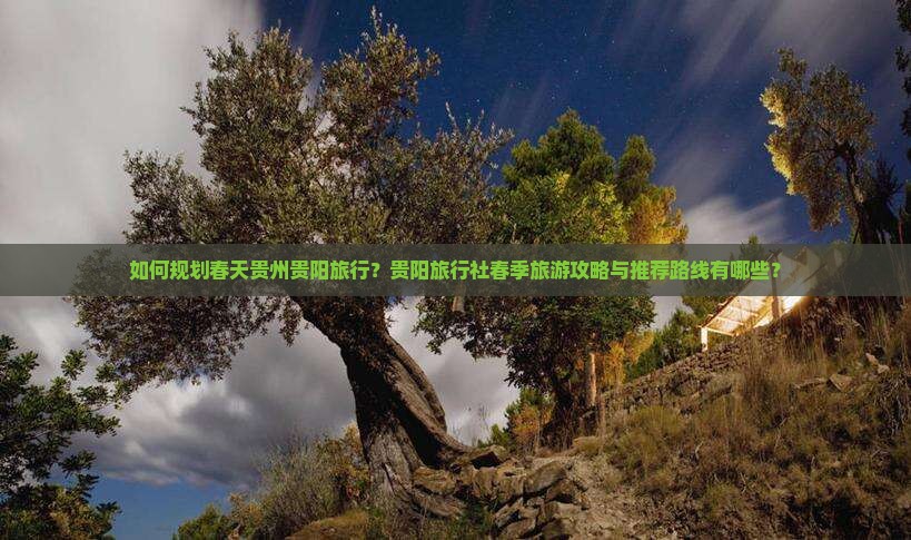 如何规划春天贵州贵阳旅行？贵阳旅行社春季旅游攻略与推荐路线有哪些？