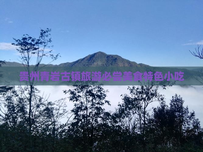 贵州青岩古镇旅游必尝美食特色小吃