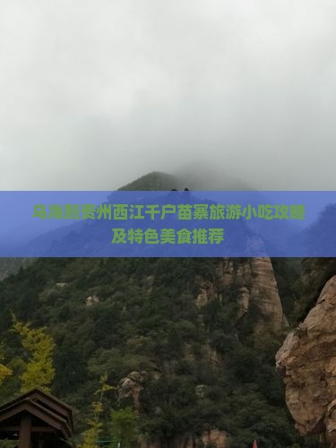 乌海到贵州西江千户苗寨旅游小吃攻略及特色美食推荐