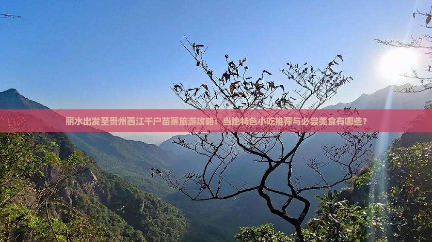 丽水出发至贵州西江千户苗寨旅游攻略：当地特色小吃推荐与必尝美食有哪些？