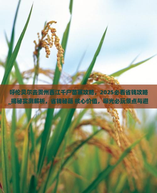 呼伦贝尔去贵州西江千户苗寨攻略