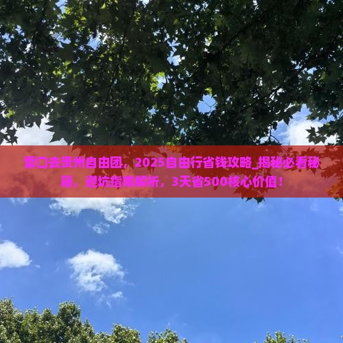 营口去贵州自由团