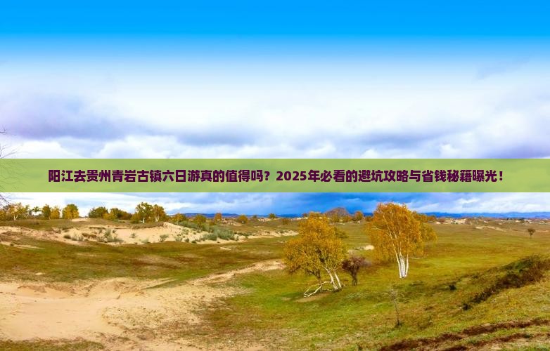阳江去贵州青岩古镇六日游