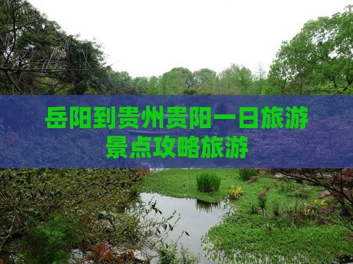 岳阳到贵州贵阳一日
