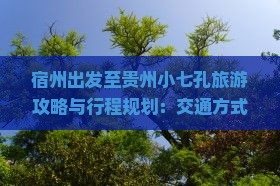 宿州出发至贵州小七孔旅游攻略与行程规划：交通方式、住宿推荐、景点介绍及预算指南