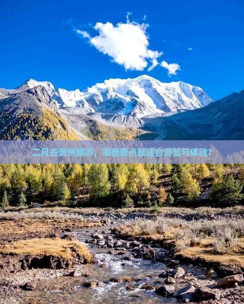 二月去贵州旅游，哪些景点最适合游览与体验？