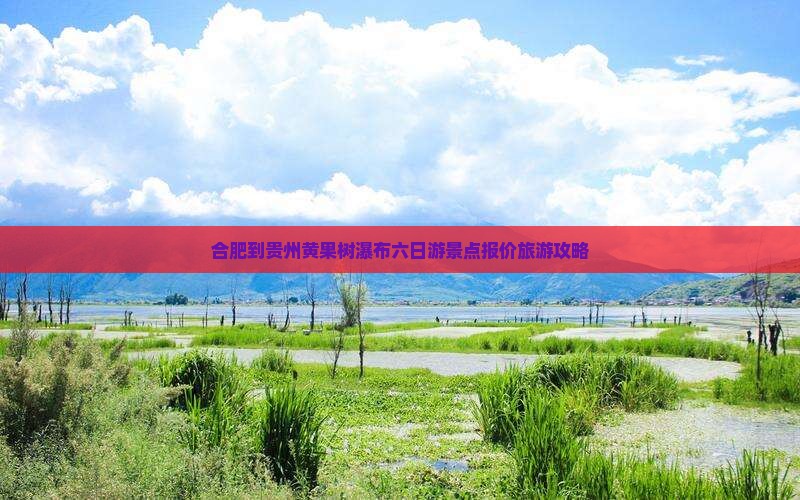 合肥到贵州黄果树瀑布六日游景点报价旅游攻略