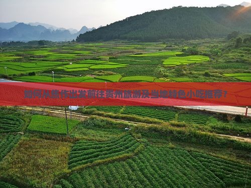 如何从焦作出发前往贵州旅游及当地特色小吃推荐？