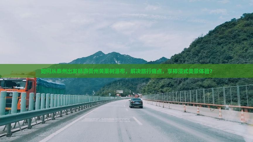 如何从泰州出发畅游贵州黄果树瀑布，解决旅行痛点，享柿浸式美景体验？