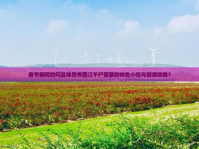 春节期间如何品味贵州西江千户苗寨的特色小吃与旅游攻略？
