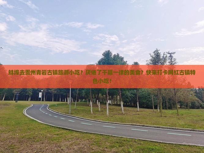蚌埠去贵州青岩古镇旅游小吃？厌倦了千篇一律的美食？快来打卡网红古镇特色小吃！