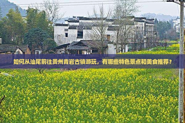 如何从汕尾前往贵州青岩古镇游玩，有哪些特色景点和美食推荐？