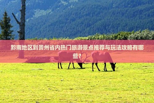 黔南地区到贵州省内热门旅游景点推荐与玩法攻略有哪些？