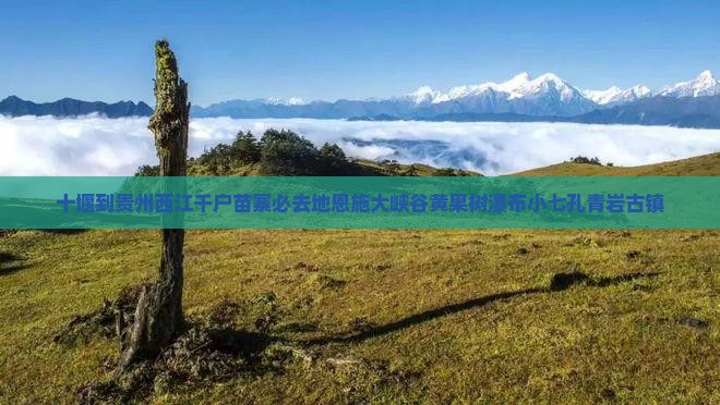 十堰到贵州西江千户苗寨必去地恩施大峡谷黄果树瀑布小七孔青岩古镇