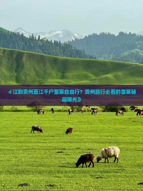 ≮江到贵州西江千户苗寨自由行？贵州旅行必看的苗寨秘籍曝光》