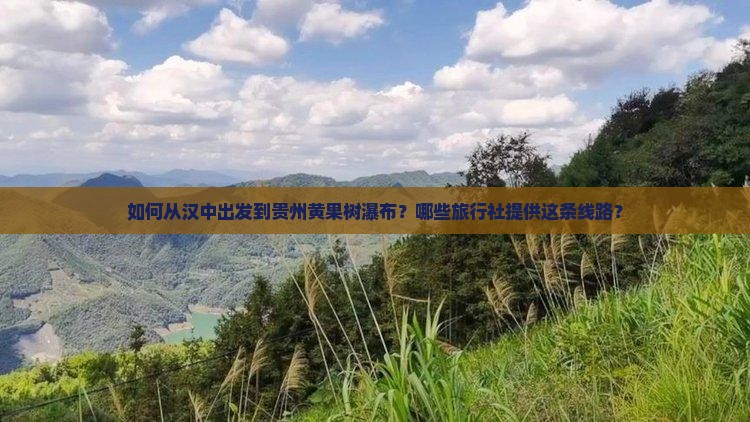 如何从汉中出发到贵州黄果树瀑布？哪些旅行社提供这条线路？