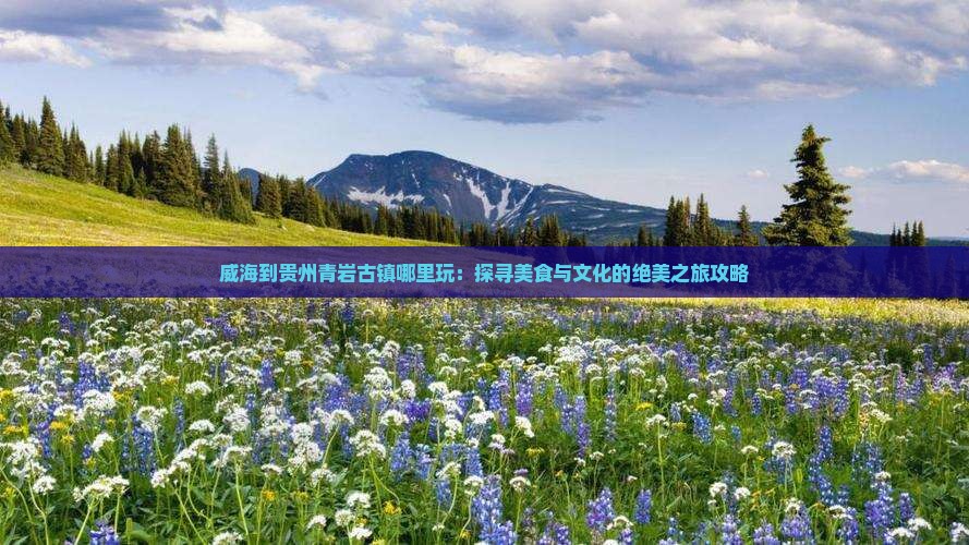 威海到贵州青岩古镇哪里玩：探寻美食与文化的绝美之旅攻略