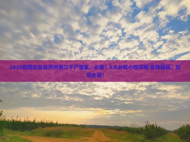 信阳到贵州西江千户苗寨旅游小吃