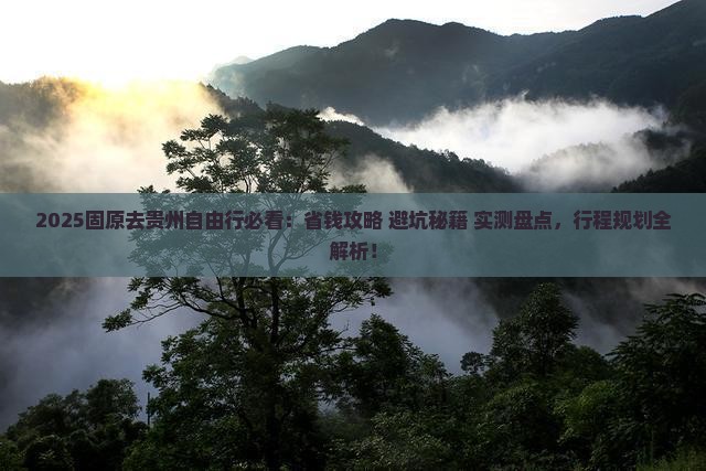 固原去贵州自由行