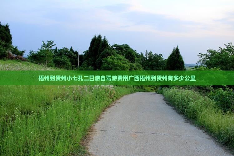 梧州到贵州小七孔二日游自驾游费用广西梧州到贵州有多少公里