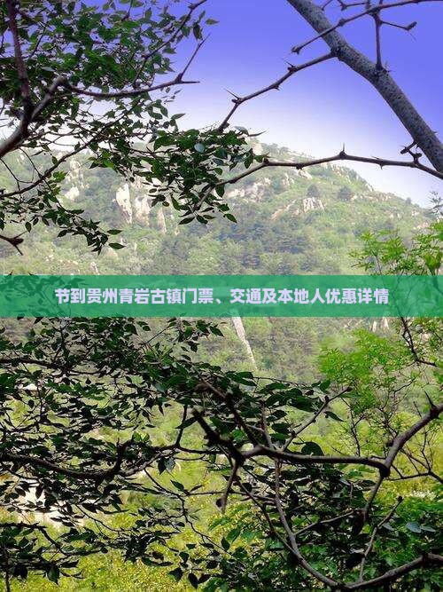 节到贵州青岩古镇门票、交通及本地人优惠详情