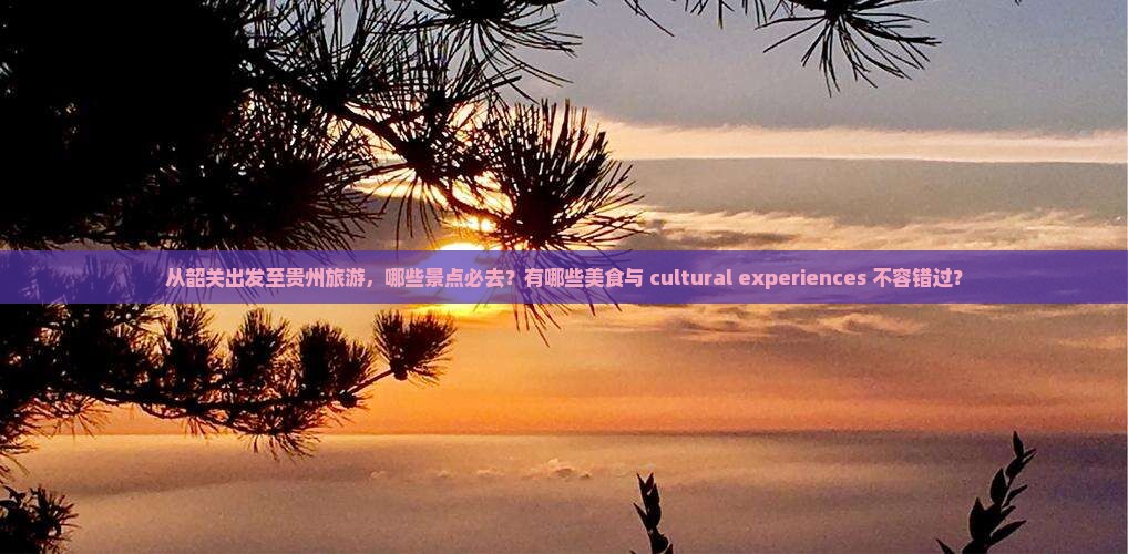 从韶关出发至贵州旅游，哪些景点必去？有哪些美食与 cultural experiences 不容错过？